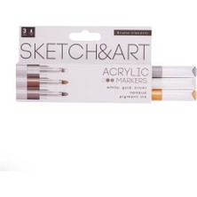 Bruno Visconti "sketch & Art" Akrilik Marker Kalem 3 Renk