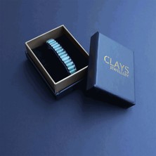 Clays Jewellery Doğal Taş Aventurin Bileklik, Hematit Taşı Silindir Bileklik, Erkek Bileklik, Kadın Bileklik