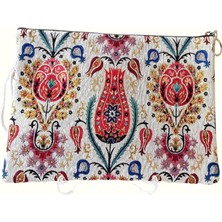 Kapadokya Hediyelik Özel Dokuma Desenli Portföy & Clutch Kadın El Çantası