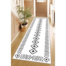 West Home Makinede Yıkanabilir Kaymaz Taban Leke Tutmaz Modernkesme Yolluk Mutfak Yolluk Halı Yolluk