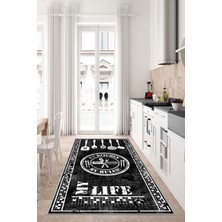 West Home Yıkanabilir Kaymaz Leke Tutmaz Salon Halısı Mutfak Halısı Koridor Halısı Yolluk ve Paspas
