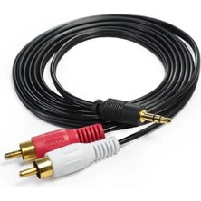 Enfein 2 Rca Aux Ses Bağlantı Kablosu 3.5mm Stereo ENF-1084 Rca Dönüştürücü Cable Siyah