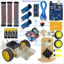 Eğiteklab 2WD Çizgi Izleyen Araç Kiti (Demonte)