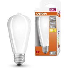 Osram Ledison A60 6.5W Sarı Işık E-27 Duy Ampul