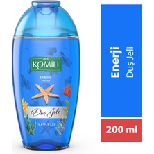 Komili Enerji Vegan Seyahat Boy Duş Jeli - Ferah Koku - 200 ml