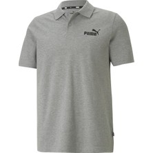 PUMA ESS POLO 586674-03 ERKEK Gri Tişört