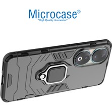 Microcase Honor 90 Batman Serisi Yüzük Standlı Armor Kılıf - Siyah AL3349