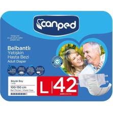 Canped Belbantlı Hasta Bezi Büyük (L) 42 Adet (7'li 6 Paket)