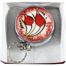 Kırımızı Laleler İznik Çömlekçilik Hap Kutusu