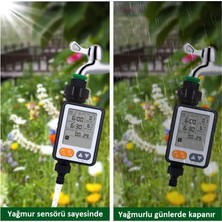 Eym Ipx5 Bahçe Sulama Zamanlayıcısı Yağmur Sensörlü 