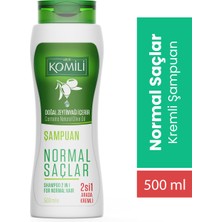 Komili Normal Saçlar Için 2'si 1 Arada Kremli Vegan Temel Bakım Şampuanı - 500 ml