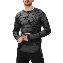 Raru Uzun Kollu T-Shirt Evoco Füme