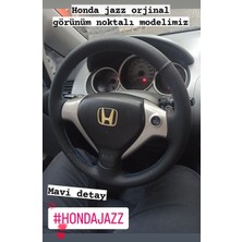 Detay Honda Jazz -City 2005 Uyumlu Noktalı Desen Siyah Dikiş Direksiyon Kılıfı