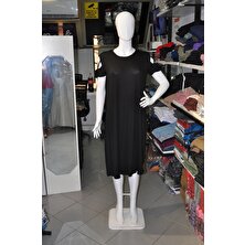Ocak Giyim Deposu Siyah Kadın Büyük Beden Elbise