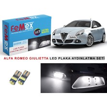 Femex Alfa Romeo Giulietta LED Plaka Aydınlatma Ampul Seti Parlak Beyaz