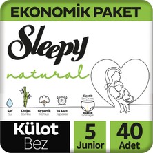 Sleepy Natural Jumbo Külot Bebek Bezi Junior 5 Numara 40 Adet