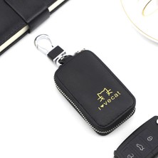 Masoffy Y7302BLACK Pu Deri Sevimli Kedi Kadın Araba Anahtarlık Ev Çanta Anahtarlığı Organizatör Araba Anahtarı Kılıfı Çok Fonksiyonlu Küçük Cüzdan Mini Çanta (Yurt Dışından)