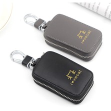 Masoffy Y7302BLACK Pu Deri Sevimli Kedi Kadın Araba Anahtarlık Ev Çanta Anahtarlığı Organizatör Araba Anahtarı Kılıfı Çok Fonksiyonlu Küçük Cüzdan Mini Çanta (Yurt Dışından)