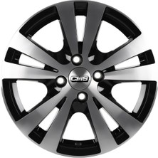 Cms CMS-603-04 6.5X15"-4X108 ET15 65.1 Diamond Black Gloss Jant (4 Adet)