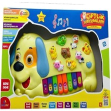 Bisepetim Can Ali Toys Çiftlik Hayvanlar Piyano Oyuncağı Efsane Sarı Köpek Piyano