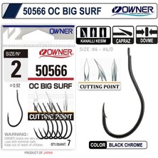 Owner 50566 Cut Big Surf Gun Black Japon Iğne Balıkmarketim