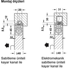 Hafele Boxer (F) Gizli Kapı Kapatıcı - Sabitlemesiz