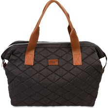Nenny Baby Kapitoneli Mommy Bag Anne Bebek Bakım Çantası Füme