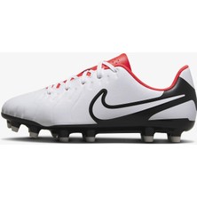 Nike Jr. Tiempo Legend 10 Club Çocuk Kramponu Dar Kalıp Sentetik Malzeme ile Beyaz Renk
