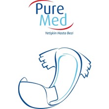 Pure Med   Belbantlı Yetişkin Hasta Bezi Medium 85 x 125 cm 60 Adet