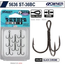 Owner 5636 St-36 Black Chrome  Japon Çarpma Iğne Balıkmarketim