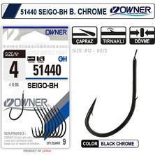 Owner 51440 Seigo-Bh Black Chrome Japon Iğne Balıkmarketim