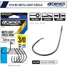 Owner 5114 Mutu Light Black Chrome Japon Iğne Balıkmarketim