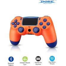 Dobe Ps4-Pc-Android Box-Android-Ios Telefon Tablet Uyumlu Titreşimli Bluetooth Oyun Kolu