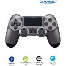 Dobe Ps4-Pc-Android Box-Android-Ios Telefon Tablet Uyumlu Titreşimli Bluetooth Oyun Kolu