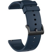 Basias Amazfit Bip 3 / Amazfit Bip 3 Pro Uyumlu Tokalı Silikon Kordon Kayış (20MM)