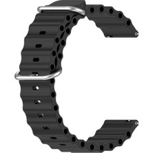 Basias Amazfit Bip 3 /amazfit Bip 3 Pro Uyumlu Ocean Bakla Silikon Kordon (20MM)