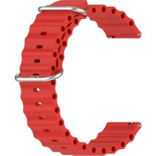 Basias Amazfit Bip 3 /amazfit Bip 3 Pro Uyumlu Ocean Bakla Silikon Kordon (20MM)