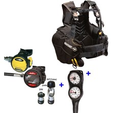 Beuchat Scuba Set Fırst, Regülatör, Ahtapot, 1dıve Bc, Konsol, Int-M-L