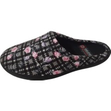 Gezer Kadın Siyah -Lila Günlük Ultra Hafif Ev Içi Terlik