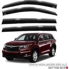 Toyota highlander cam rüzgarlığı kromlu niken 2015+