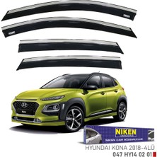 Hyundai kona cam rüzgarlığı kromlu niken 2018+