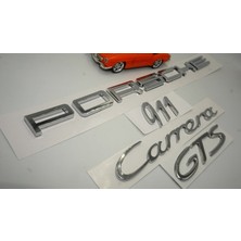 Dk Porsche Carrera 911 Gts Bagaj 3m 3D Abs Yazı Logo Amblem Seti