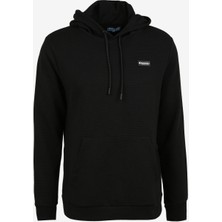 Discovery Expedition Siyah Erkek Kapüşonlu Sweatshirt D3WM-SWT27