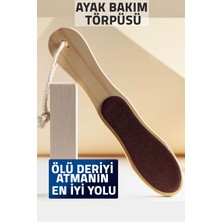 Aytan Home Ahşap, Ipli Çift Taraflı Ayak Bakım Törpüsü (Topuk Törpüsü, Ayak Törpüsü)