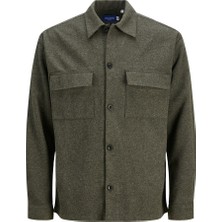 Jack & Jones Regular Fit Uzun Kollu Haki Erkek Gömlek 12239329