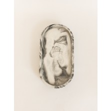 Kedi Creative Arts Marble Oval Tray Altlık Organizer
