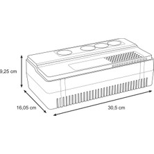 Apc Bv 800VA 4 Schuko Çıkış Kesintisiz Güç Kaynağı BV800I-GR