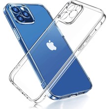 Vendas Apple iPhone 15 Pro Uyumlu (15 Pro) Simple Serisi Kamera Korumalı Soft Şeffaf Silikon Kılıf + Seramik Nano Ekran Koruyucu