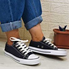 Fiyra 554 Lacivert Kısa Sneaker Keten Spor Ayakkabı