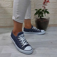 Fiyra 554 Füme Kısa Sneaker Keten Spor Ayakkabı